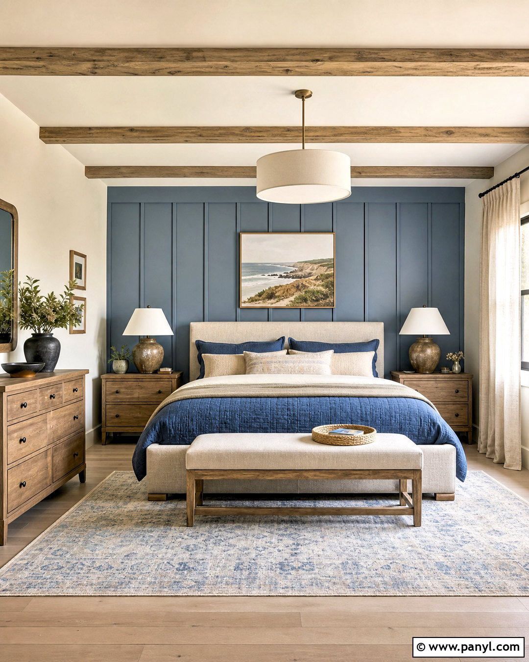 Dusty Blue And Sand Bedroom Walls - 20 two colour combination for bedroom walls