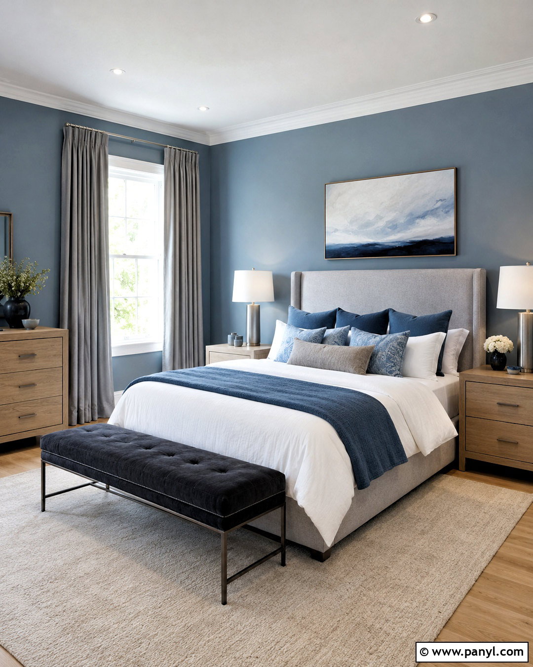 Dusty Blue And Soft Gray Color Combination - 20 color combination for home ideas