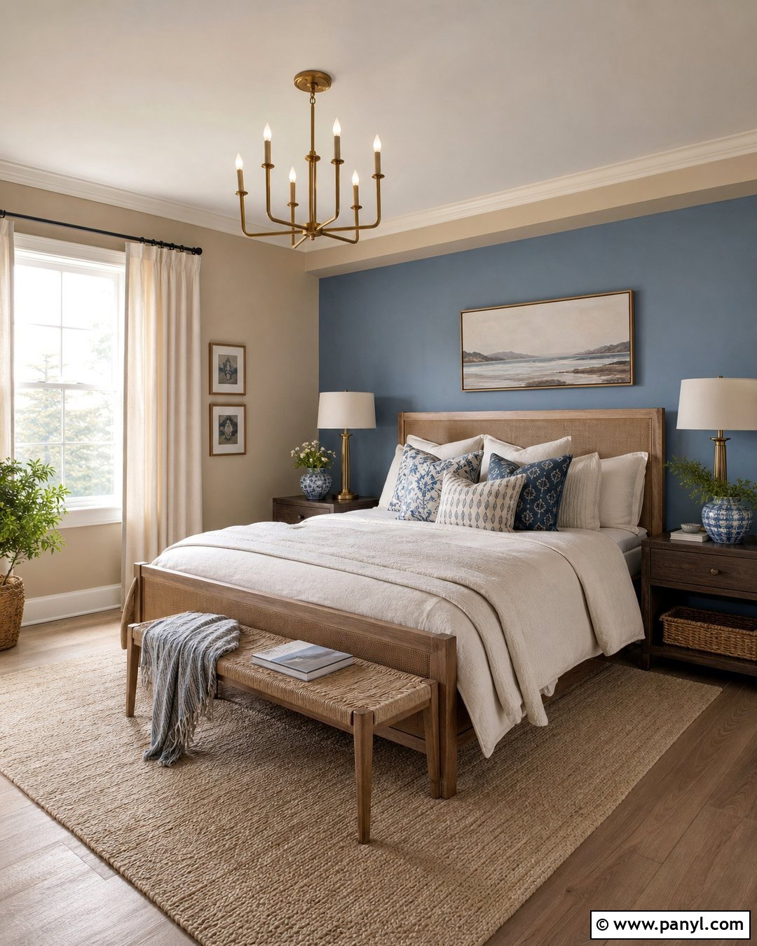 Dusty Blue And Warm Beige Walls - 25 Wall Paint Color Combination Ideas