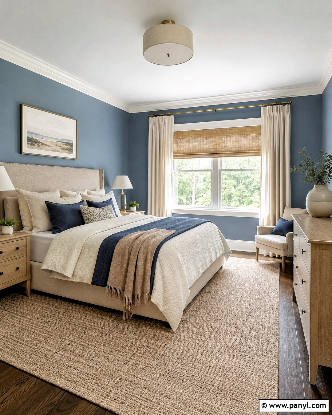Dusty Blue And Warm White Wall Paint - 20 Wall Paint Color Schemes