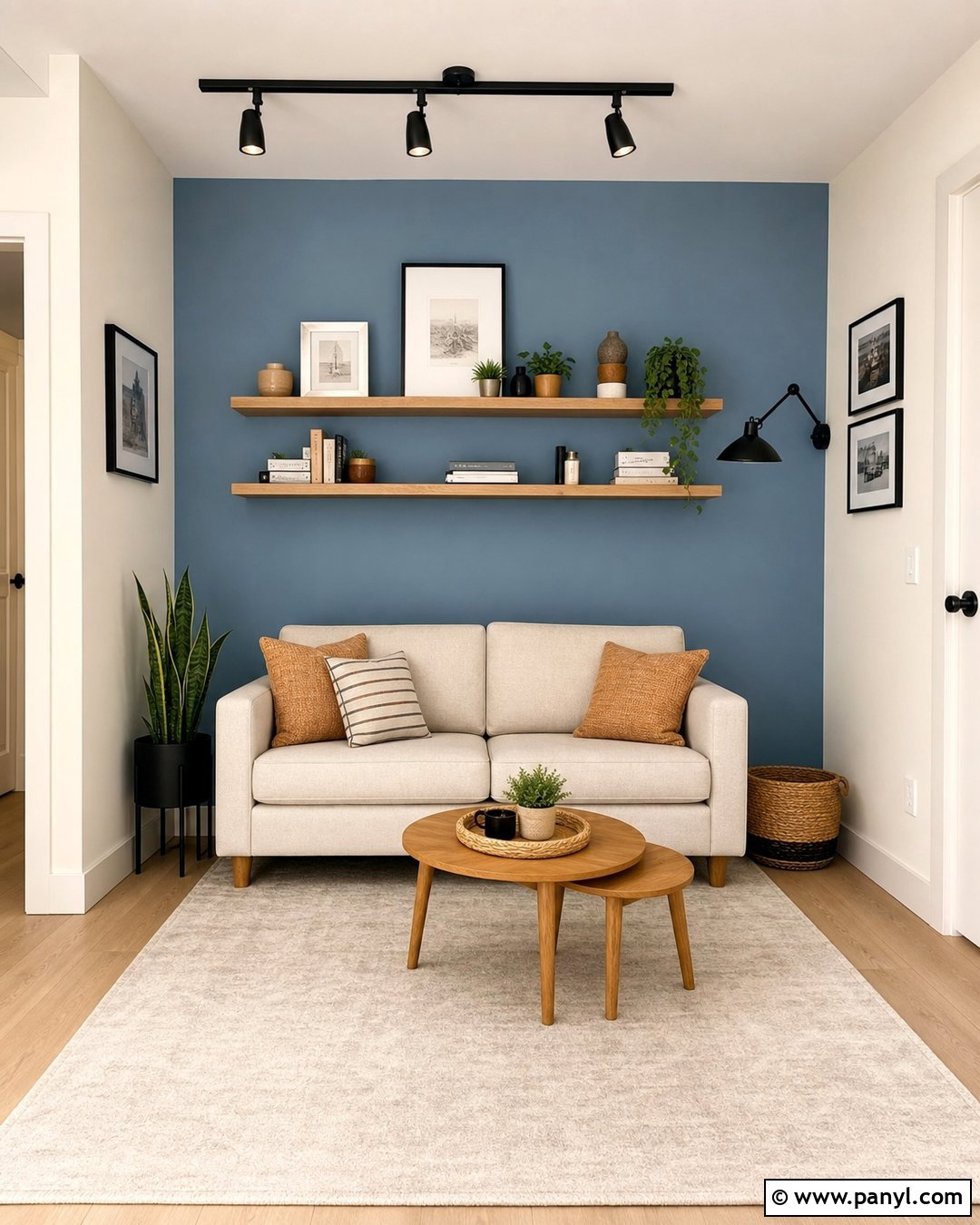 Dusty Blue Apartment Accent Wall - 30 dusty blue wall color ideas