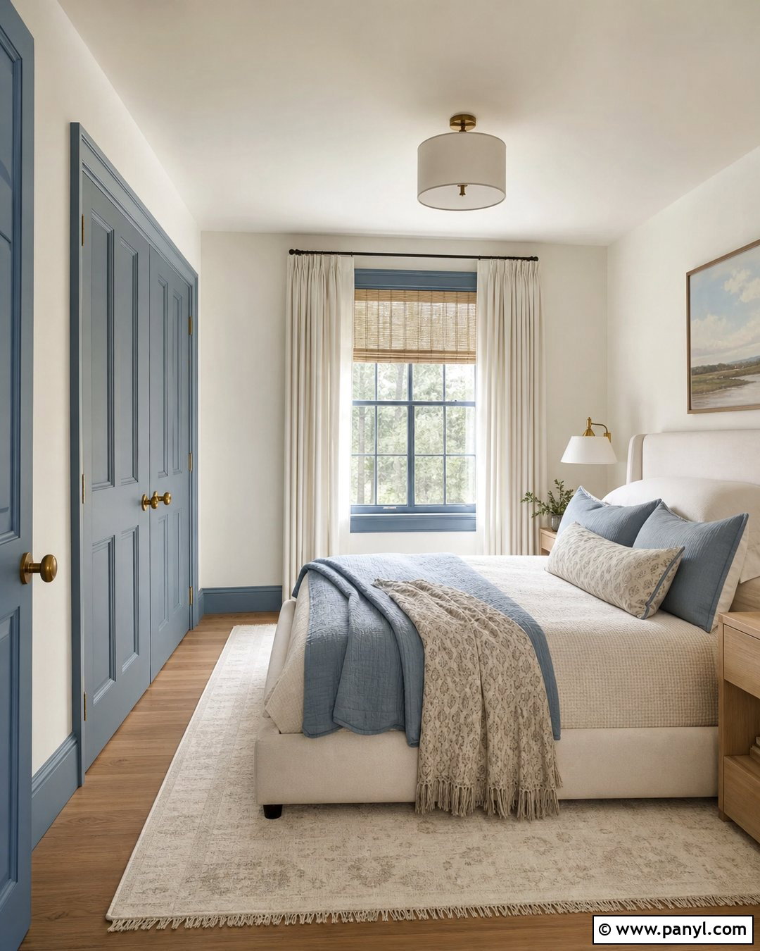 Dusty Blue Baseboards And Trim - 35 Baseboards And Trim Color Ideas