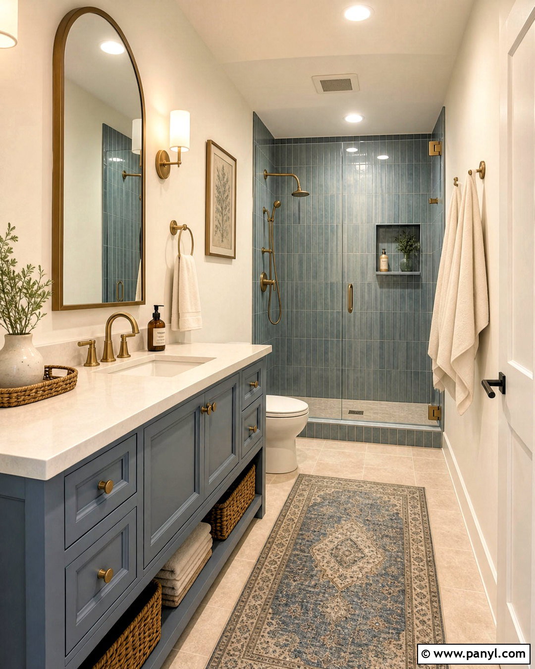 Dusty Blue Bathroom - 20 trending bathroom colors