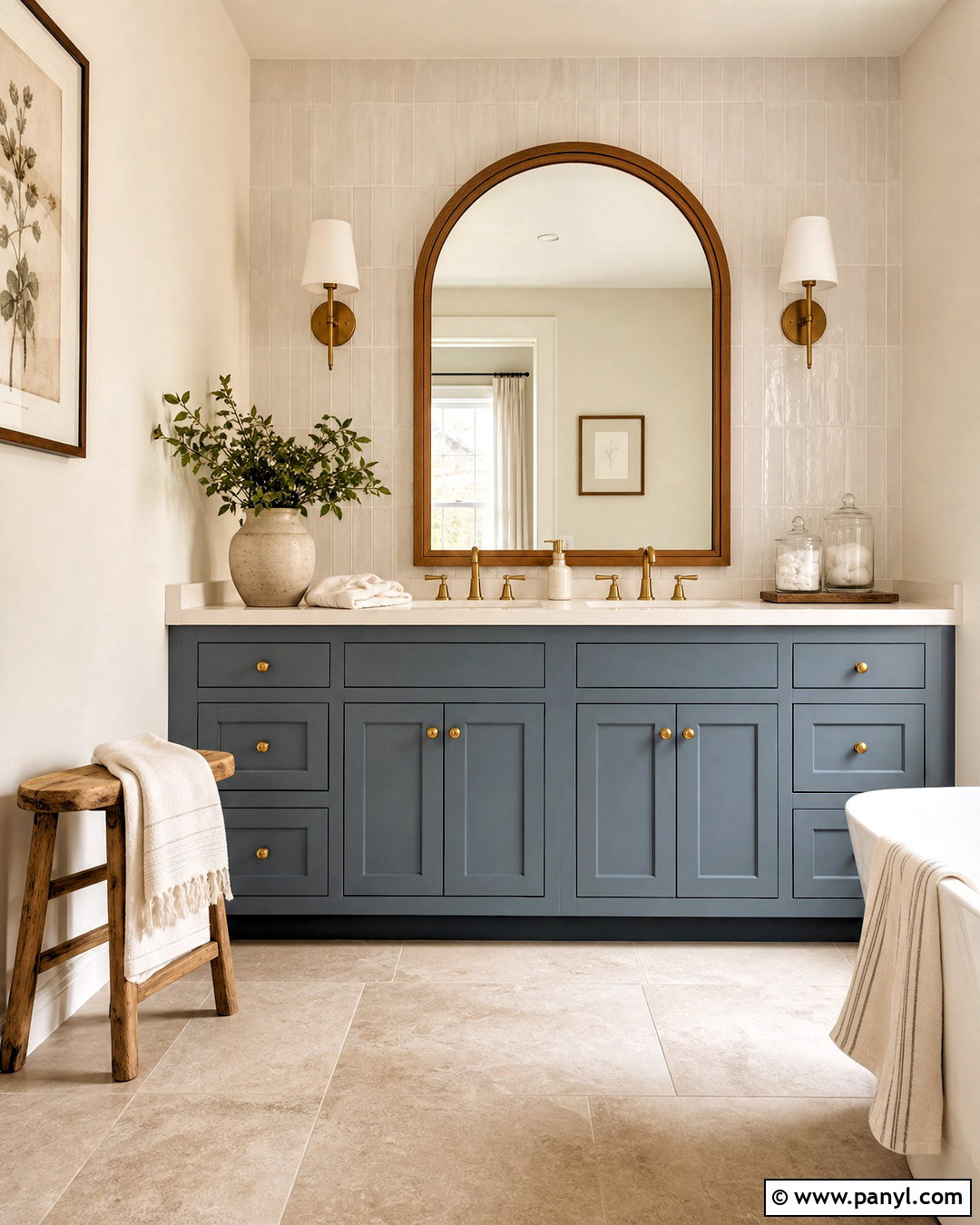 Dusty Blue Bathroom Vanity - 20 bathroom vanity paint ideas