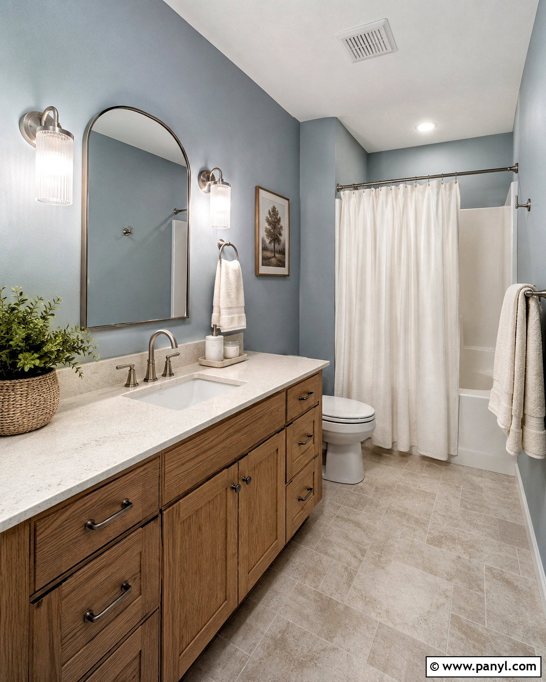 Dusty Blue Bathroom Walls - 40 bathroom wall color ideas