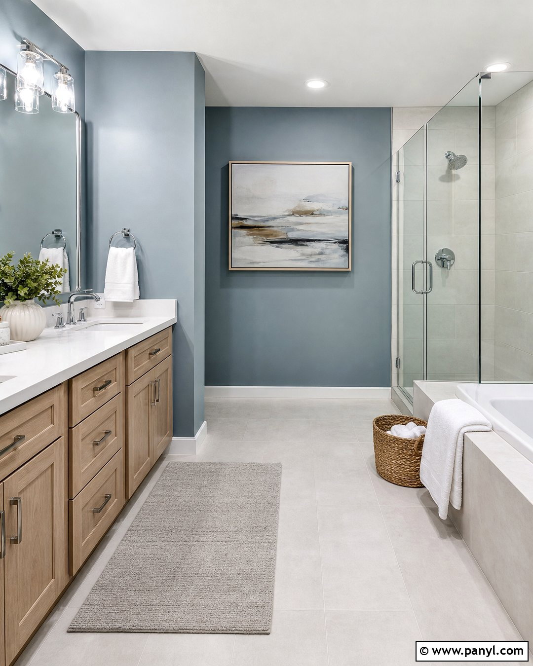 Dusty Blue Bathroom Walls - 50 paint ideas for walls