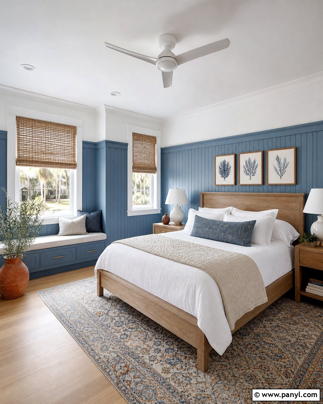 Dusty Blue Beadboard - 20 Beadboard Wall Paint Colors