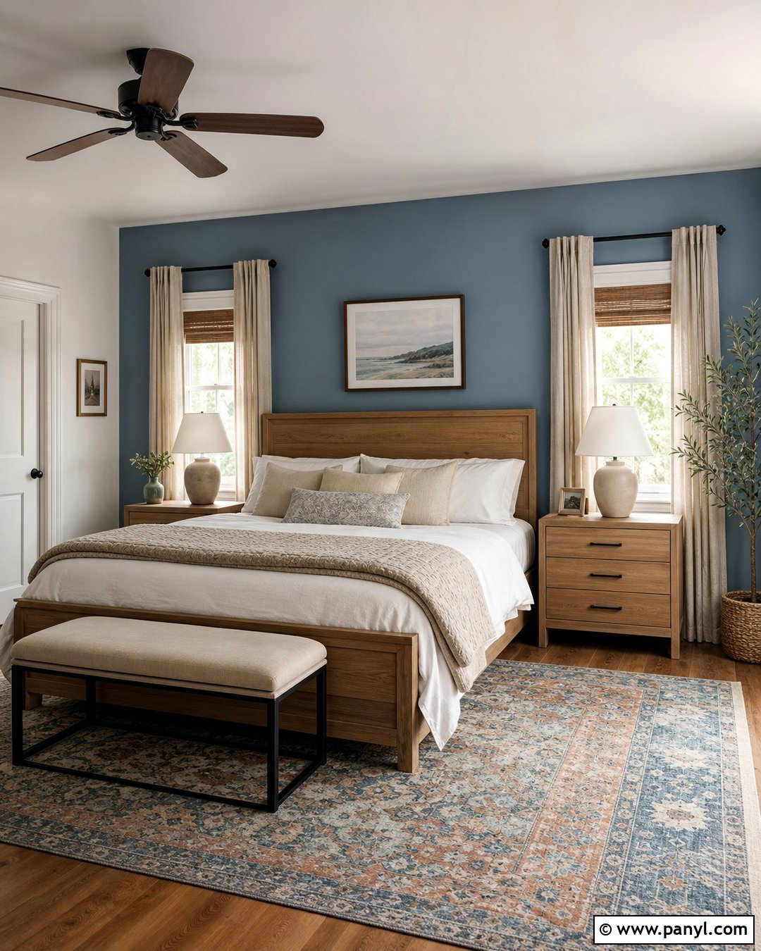 Dusty Blue Bedroom Accent Wall - 20 Accent Blue Wall Ideas