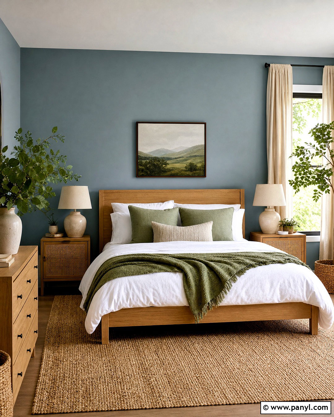 Dusty Blue Bedroom With Sage Green - 20 dusty blue bedroom ideas