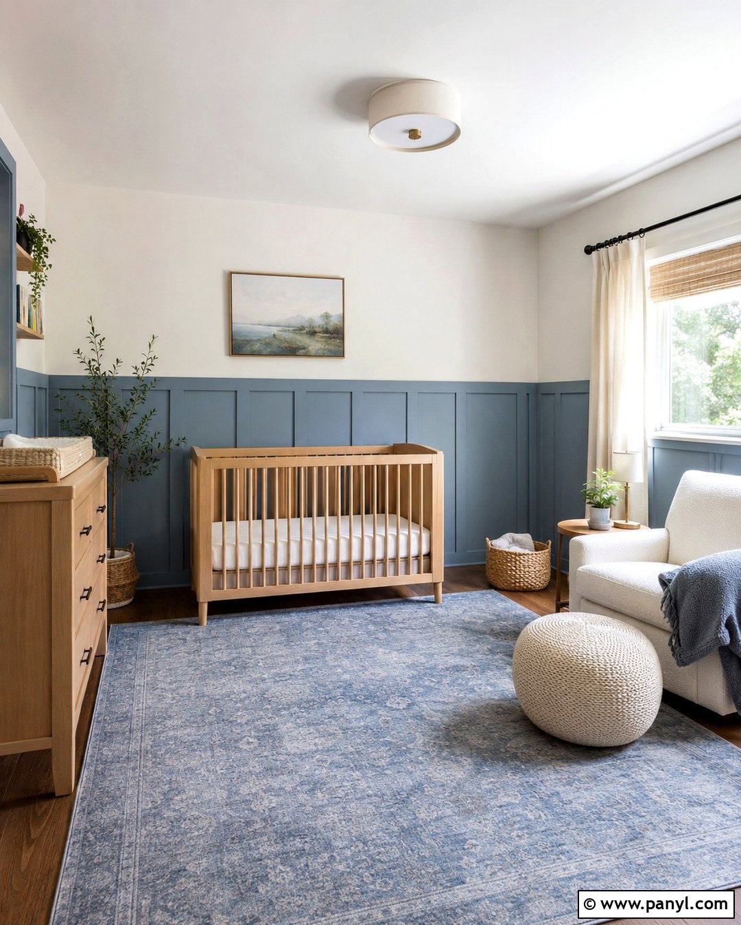 Dusty Blue Board And Batten Nursery - 20 Board And Batten Color Ideas Accent Wall Ideas