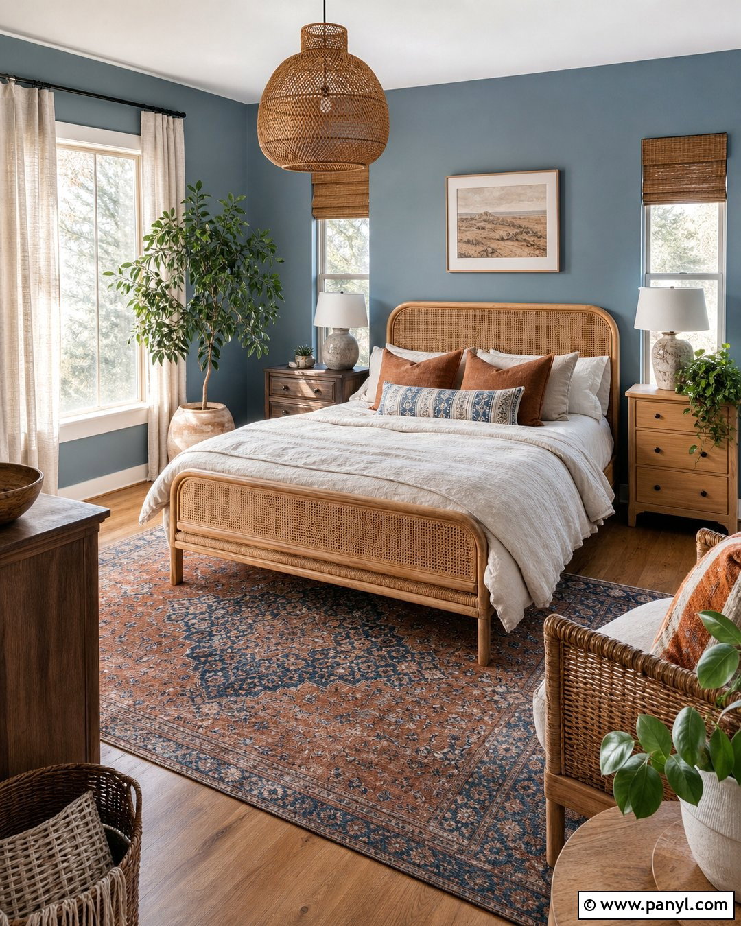 Dusty Blue Boho Bedroom Walls - 30 Dusty Blue Walls