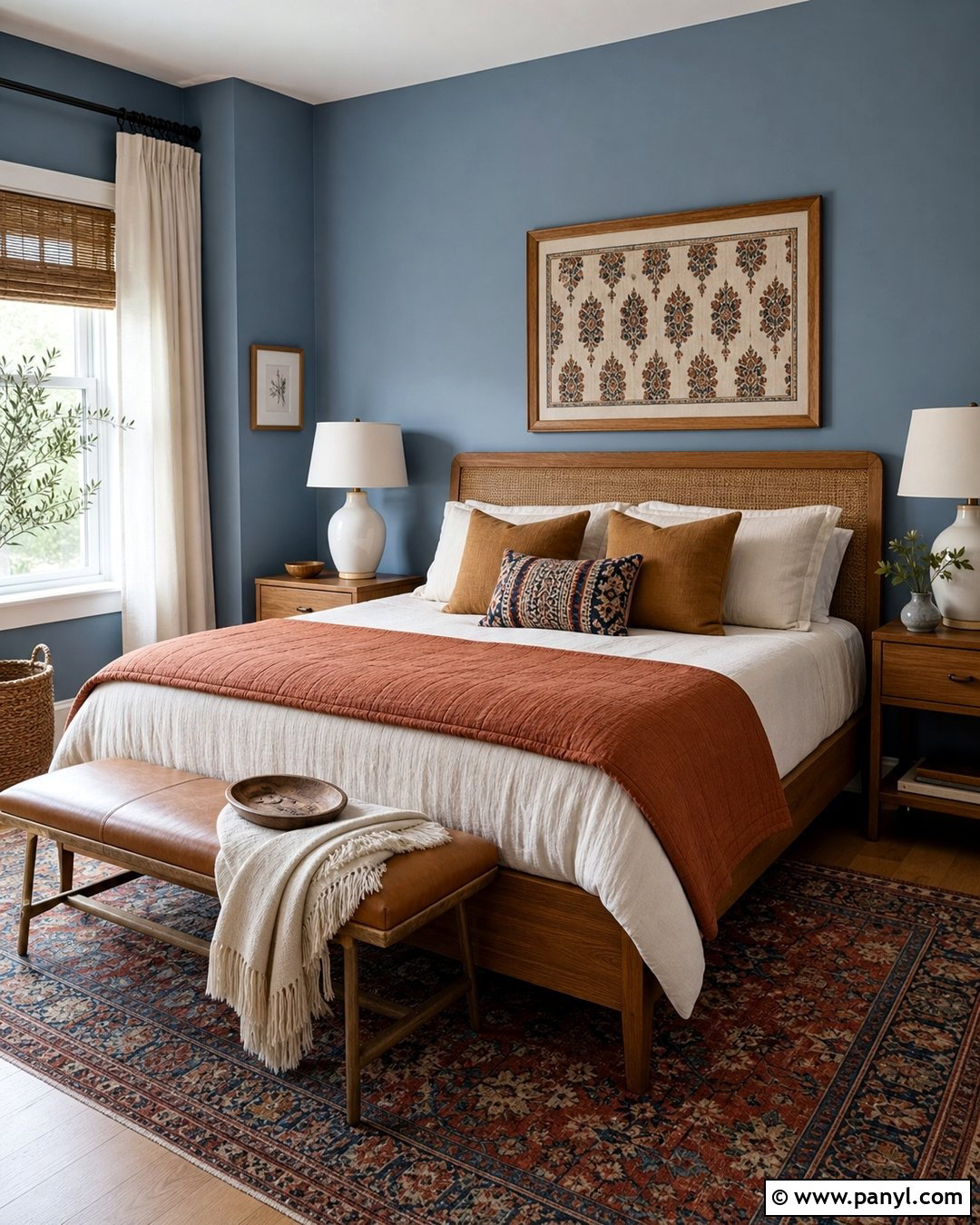 Dusty Blue Boho Walls - 30 Boho Wall Colors