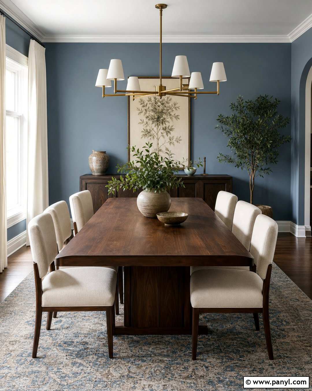 Dusty Blue Dining Room Walls - 30 blue wall interior ideas