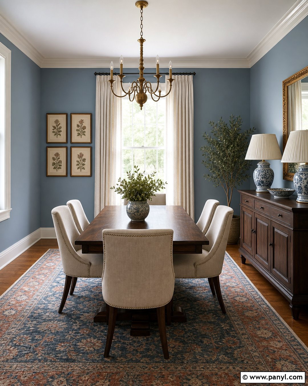 Dusty Blue Dining Room Walls - 50 home wall colour ideas