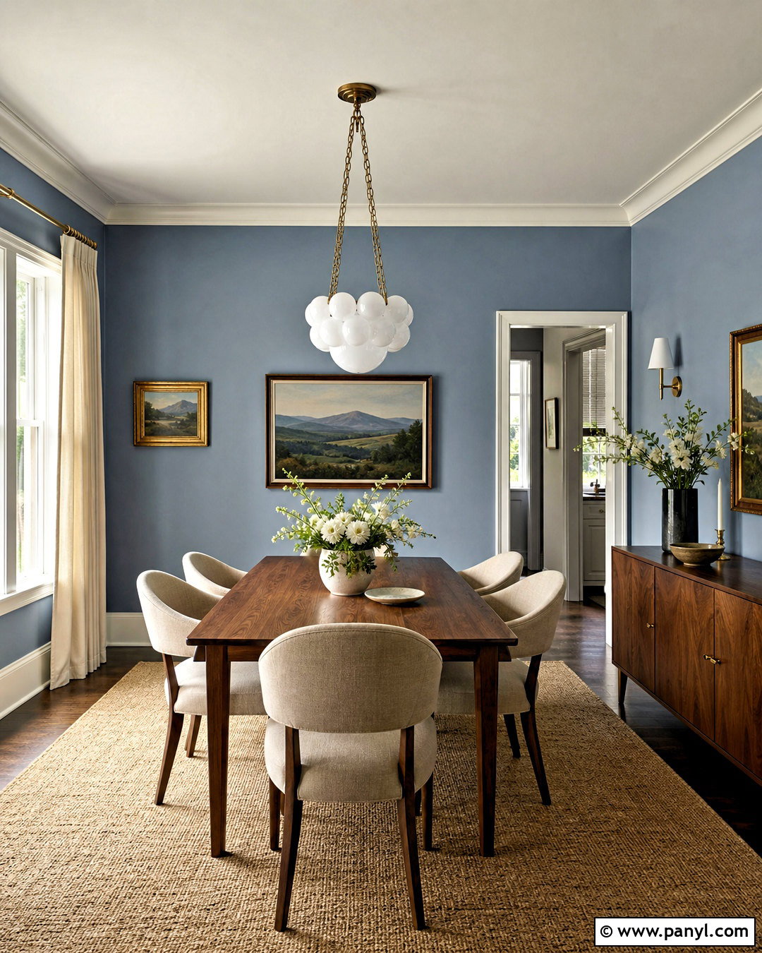 Dusty Blue Dining Room Walls - 20 blue wall ideas