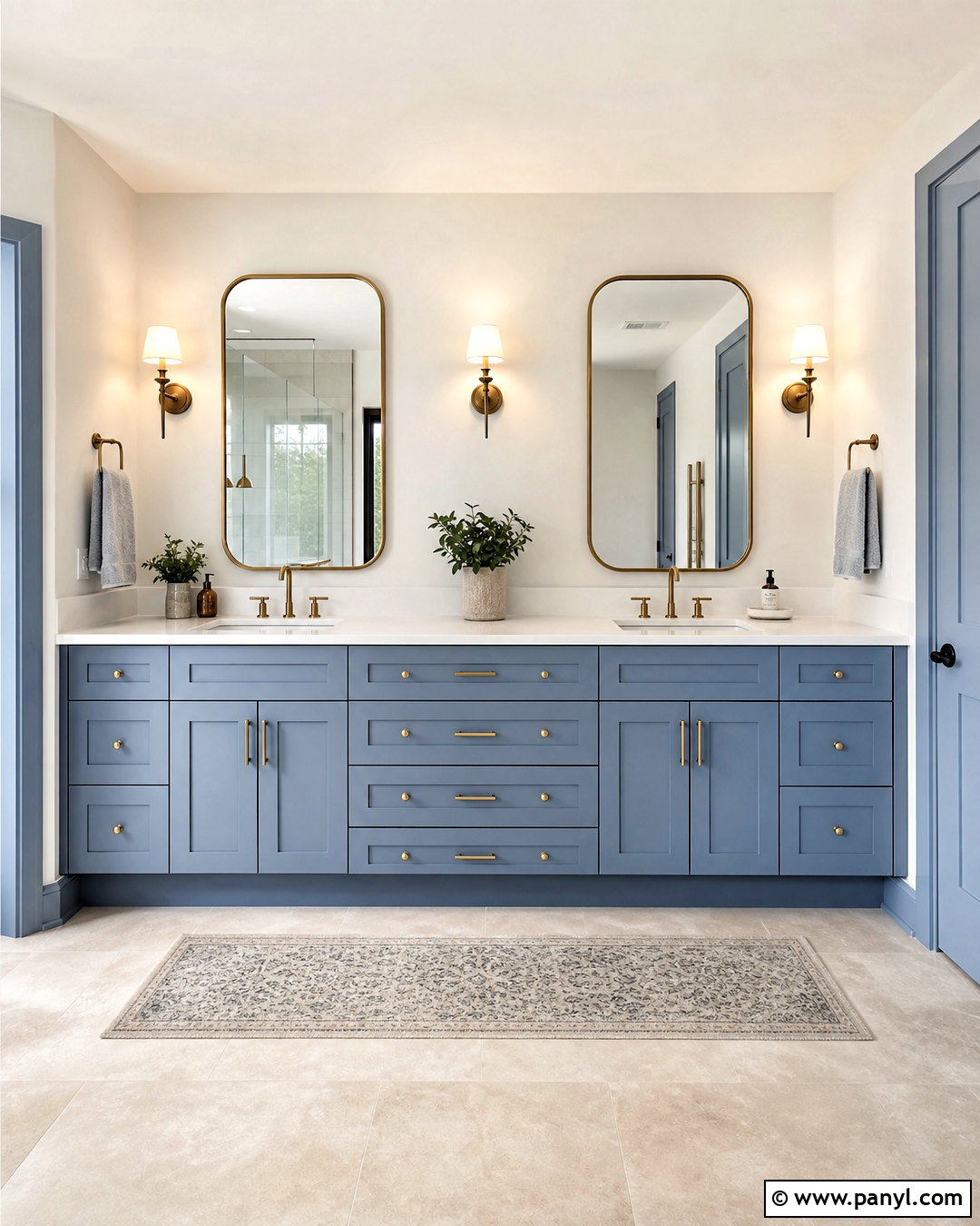 Dusty Blue Double Vanity Bathroom - 20 dusty blue bathroom ideas
