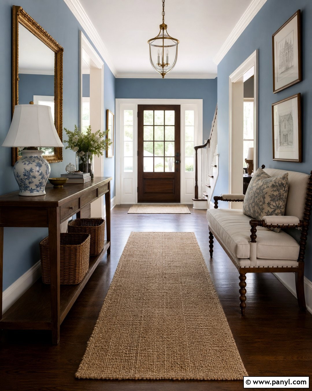Dusty Blue Entryway Walls - 50 blue walls