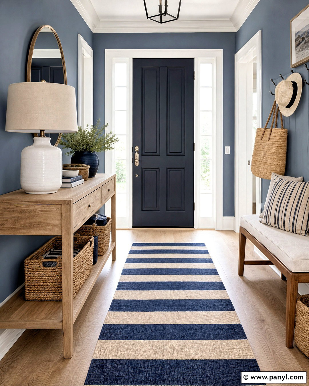 Dusty Blue Entryway Walls - 20 entryway wall color ideas