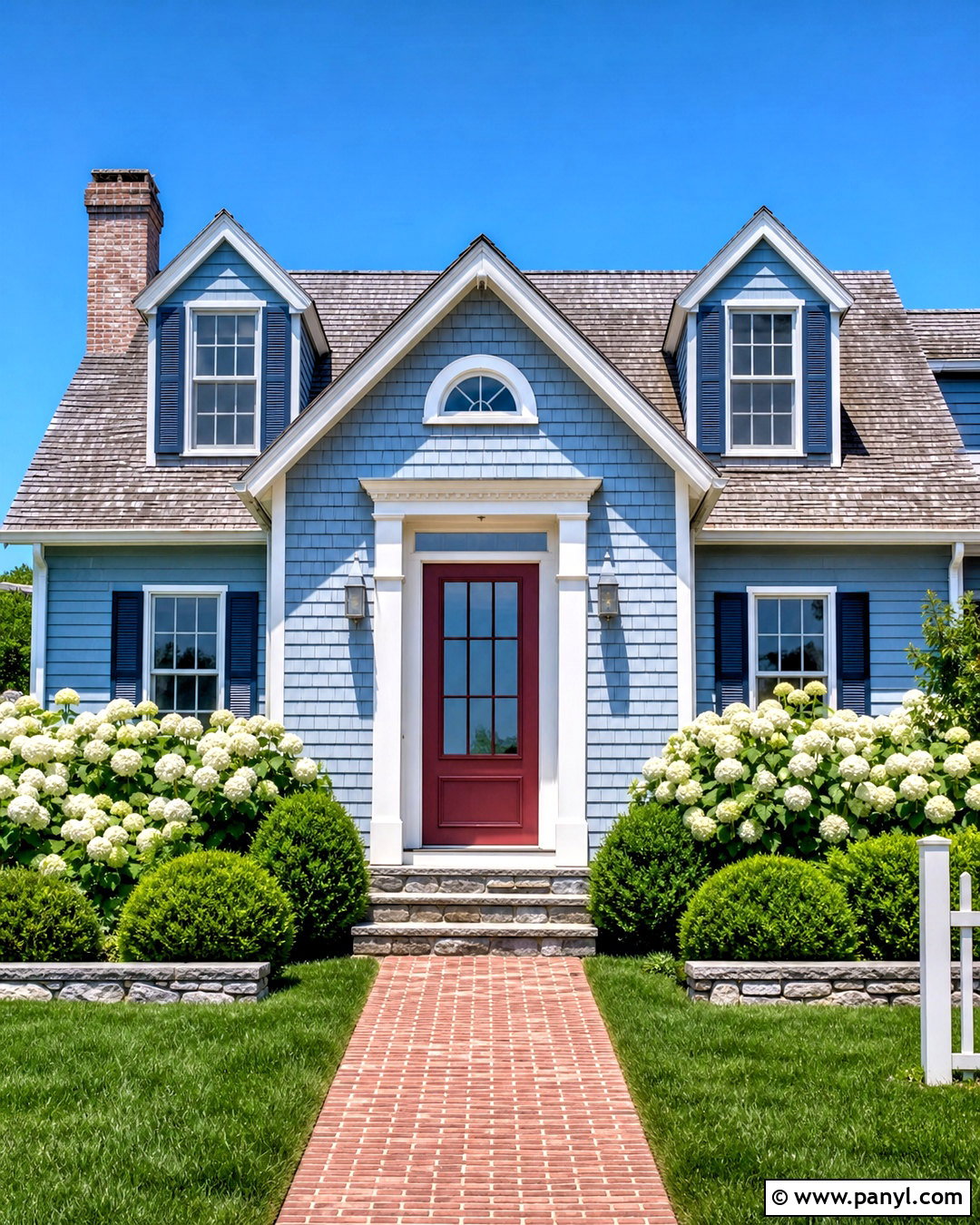 Dusty Blue Exterior House Paint - 20 external house paint colors