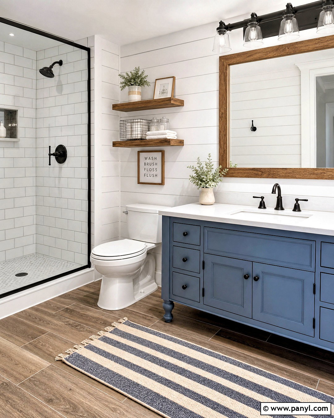 Dusty Blue Farmhouse Bathroom - 20 dusty blue bathroom ideas