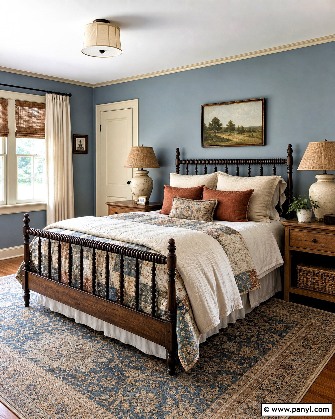 Dusty Blue Farmhouse Paint Color - 20 rustic farmhouse paint colors