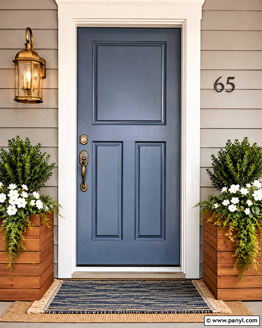 Dusty Blue Front Door - 20 dusty blue paint color ideas