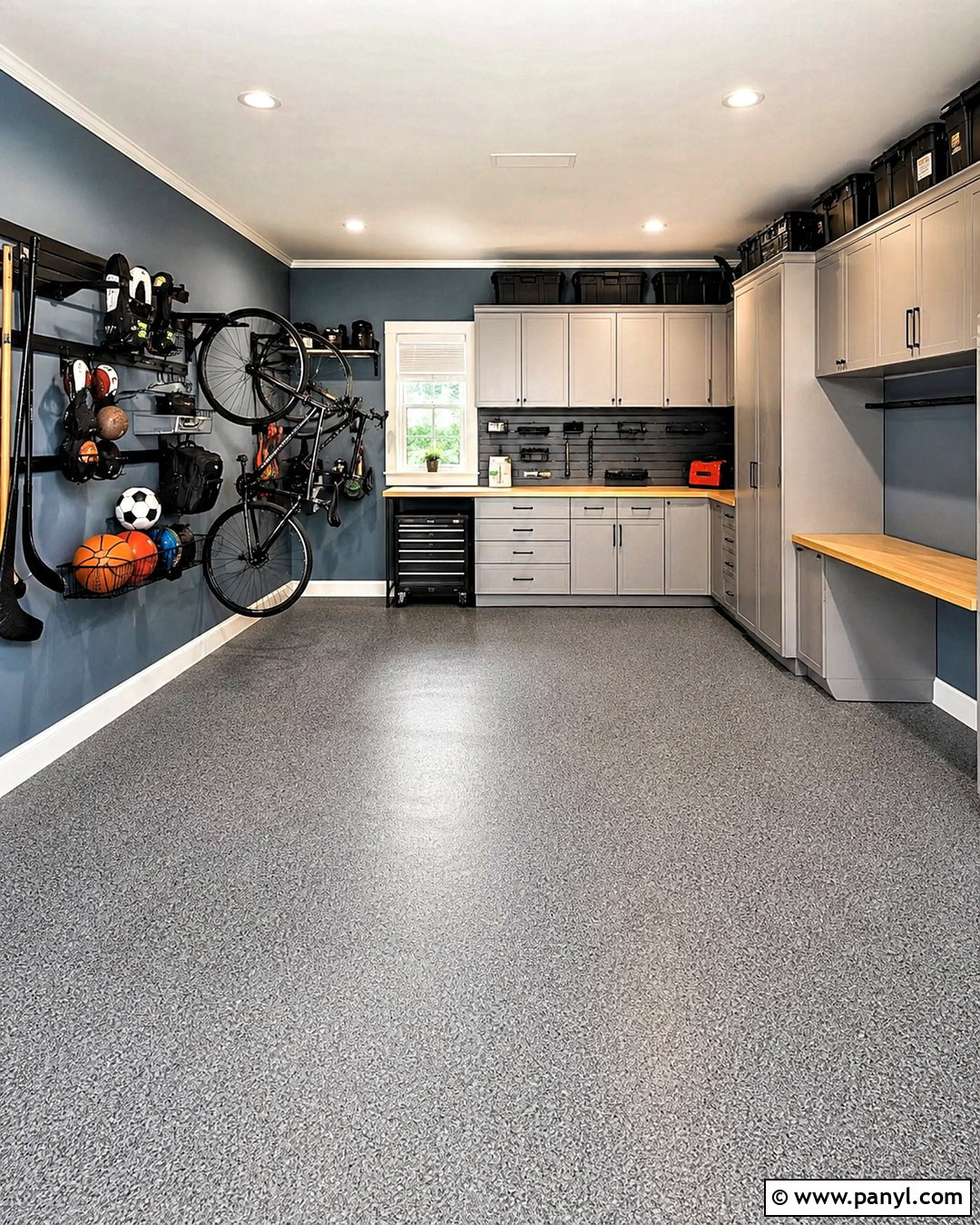Dusty Blue Garage - 20 best garage paint colors
