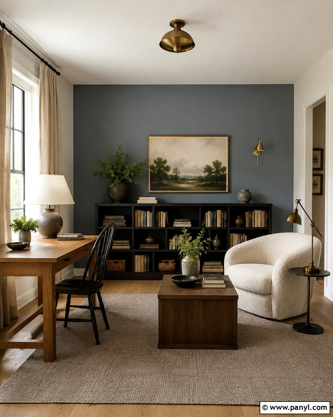 Dusty Blue Gray Accent Wall - 20 Neutral Accent Wall Color Ideas
