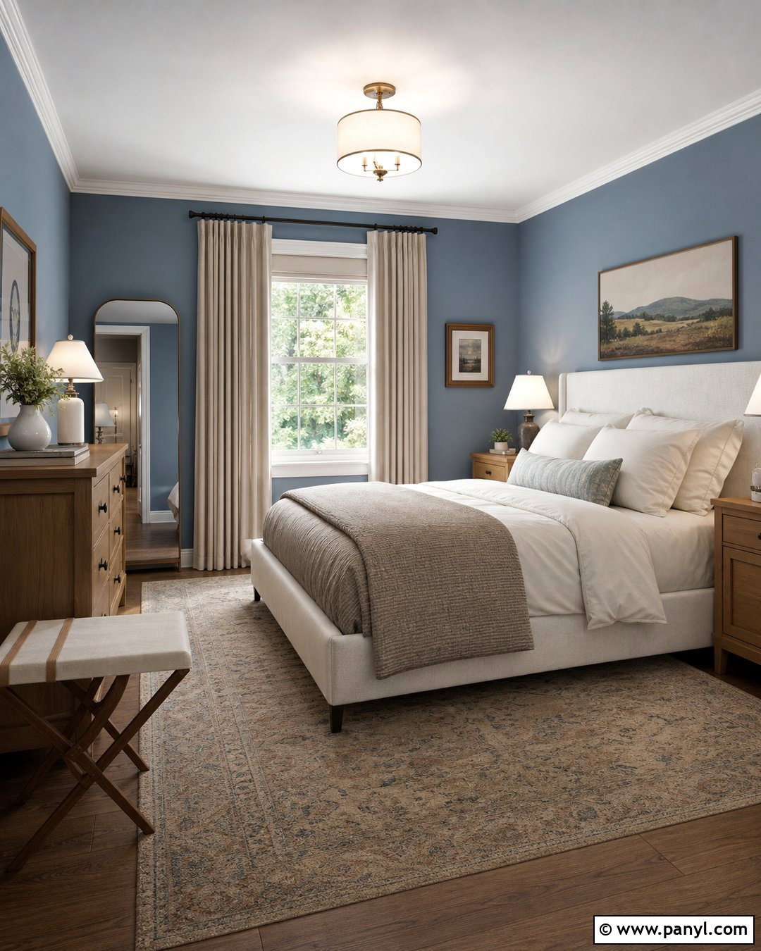 Dusty Blue Guest Room Walls - 30 Dusty Blue Walls