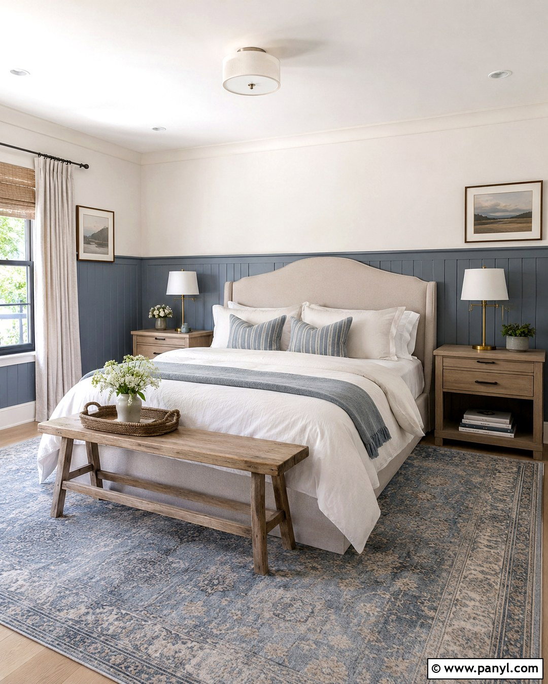 Dusty Blue Half Beadboard - 20 Half Beadboard Wall Paint Colors
