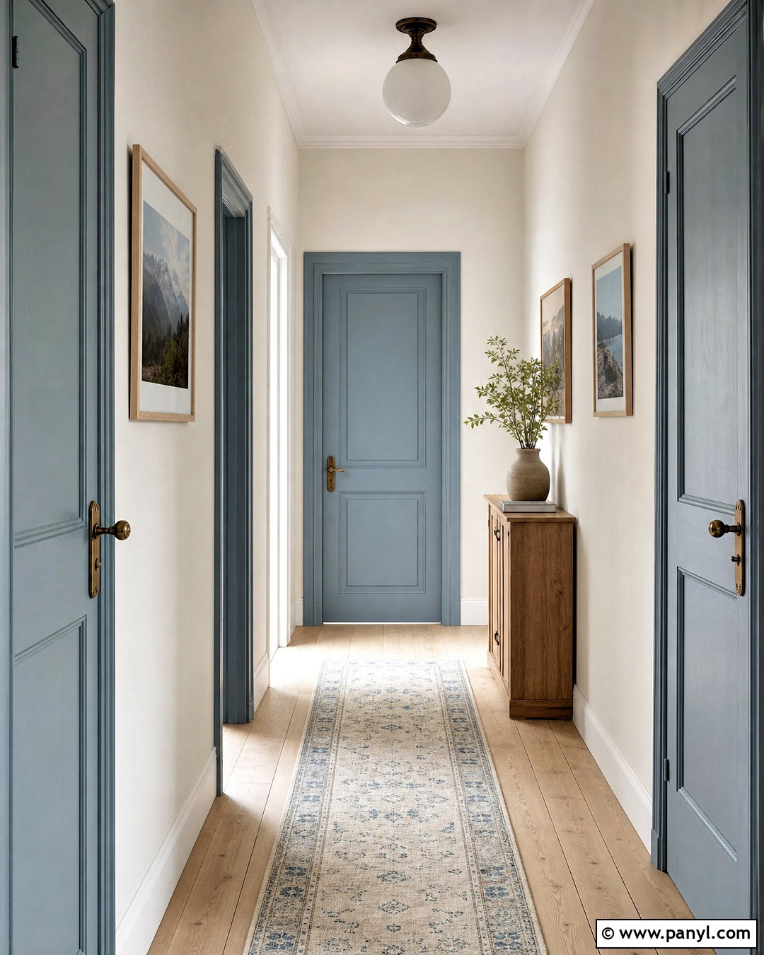 Dusty Blue Hallway Doors - 20 hallway door colors