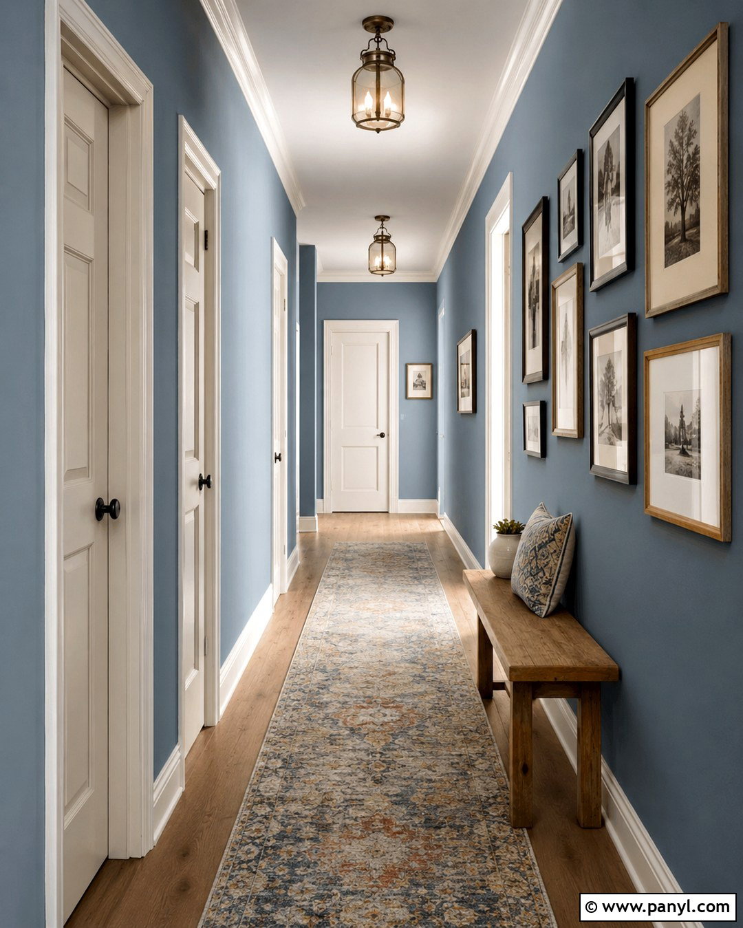 Dusty Blue Hallway Walls - 20 Blue Shades Wall Paint Ideas