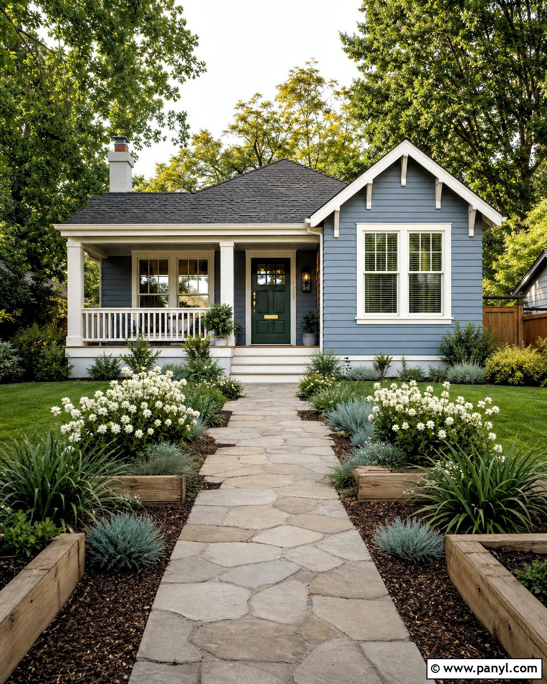 Dusty Blue House Color - 20 modern house colors