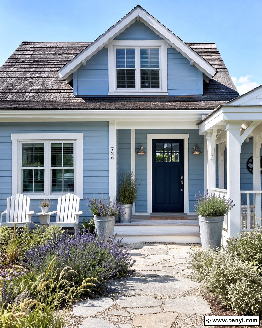 Dusty Blue House Exterior - 20 house outdoor paint colors