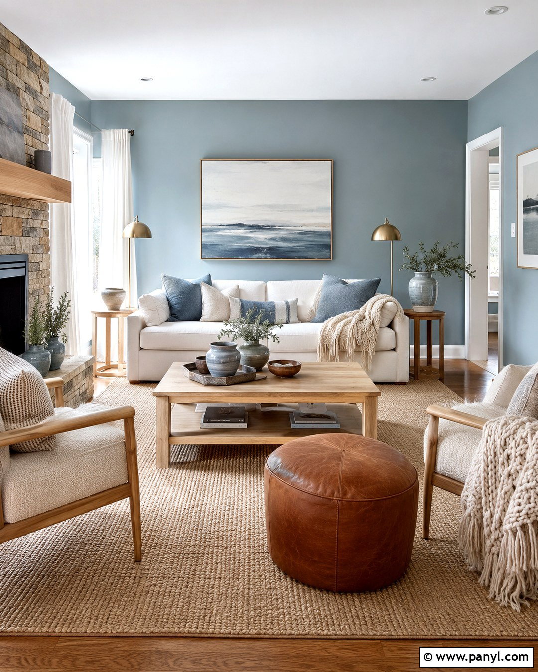 Dusty Blue Hygge Wall Color - 20 Hygge Wall Colors