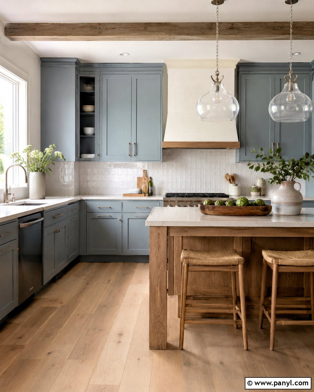 Dusty Blue Kitchen Cabinets - 20 modern kitchen cabinet colors