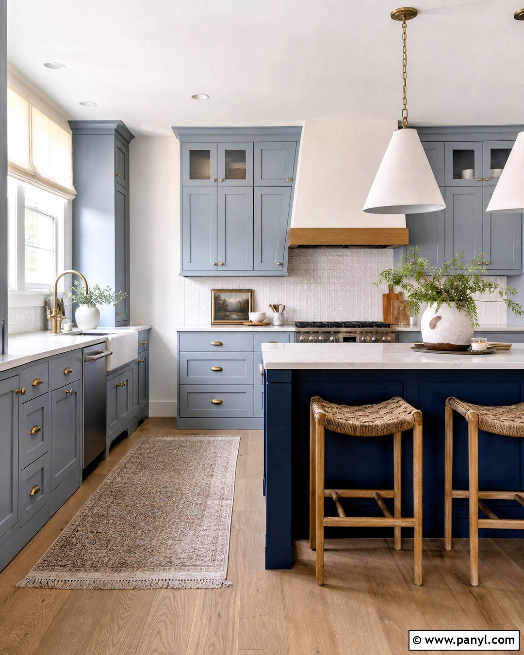 Dusty Blue Kitchen Paint - 20 kitchen paint colours