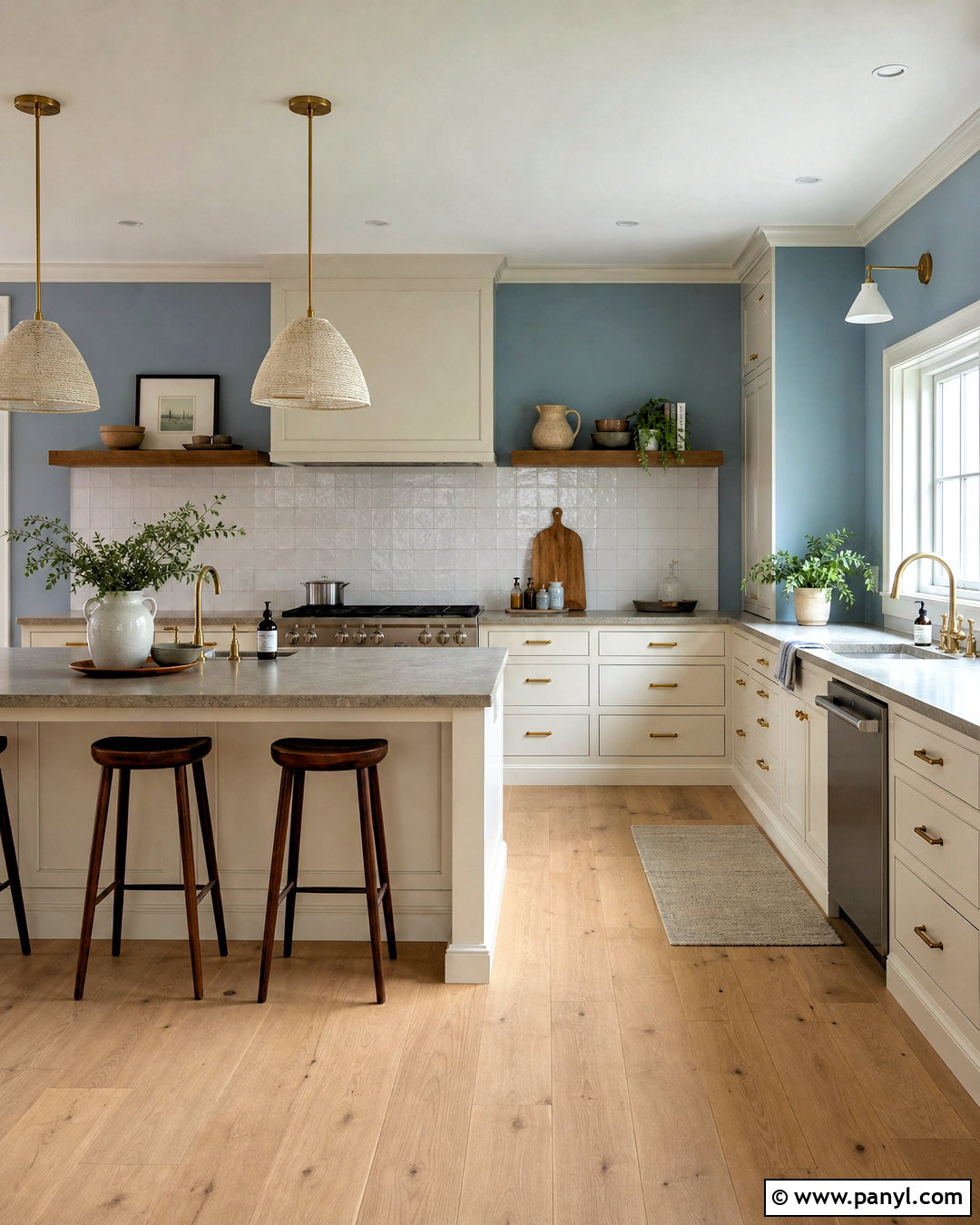 Dusty Blue Kitchen Walls - 20 kitchen wall paint colors