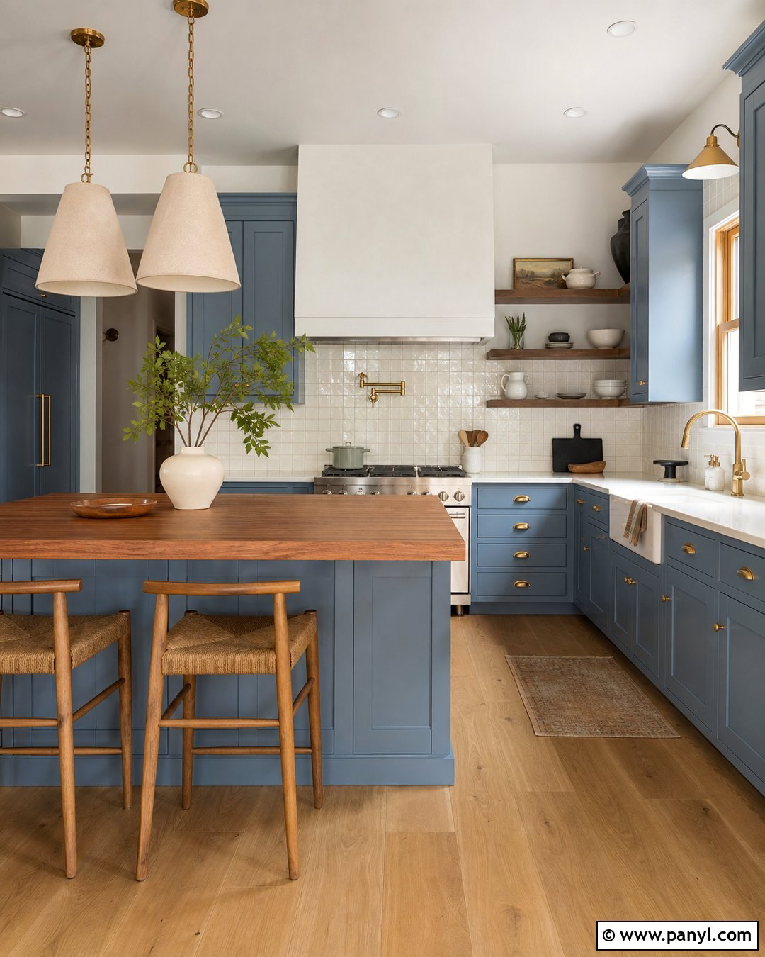 Dusty Blue Kitchen - 20 Current Kitchen Color Trends
