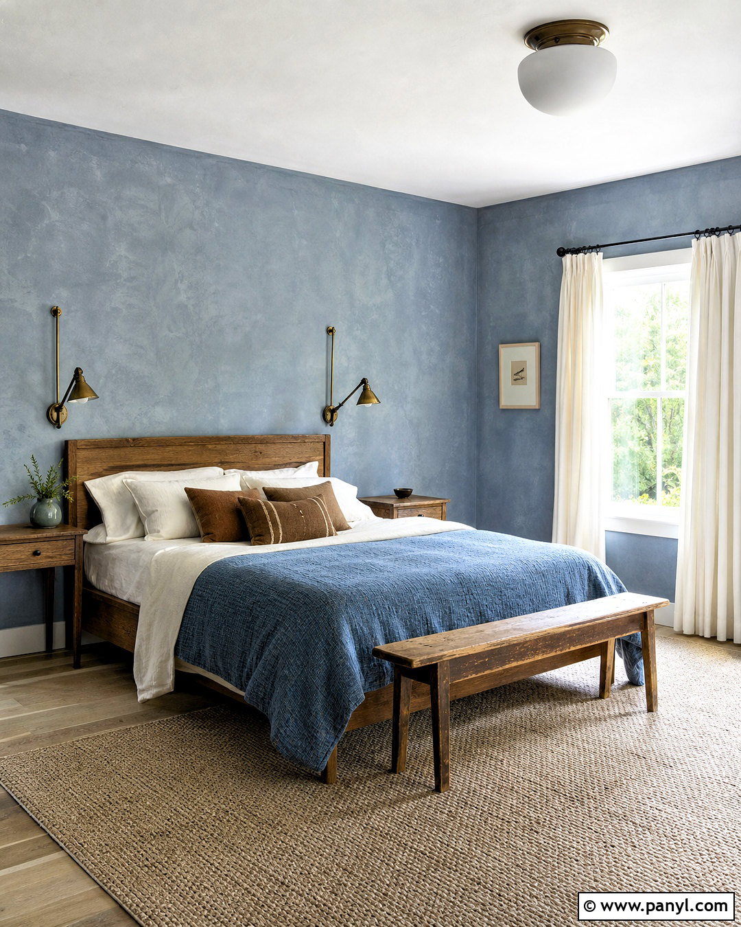 Dusty Blue Limewash Palette - 20 limewash color palette ideas
