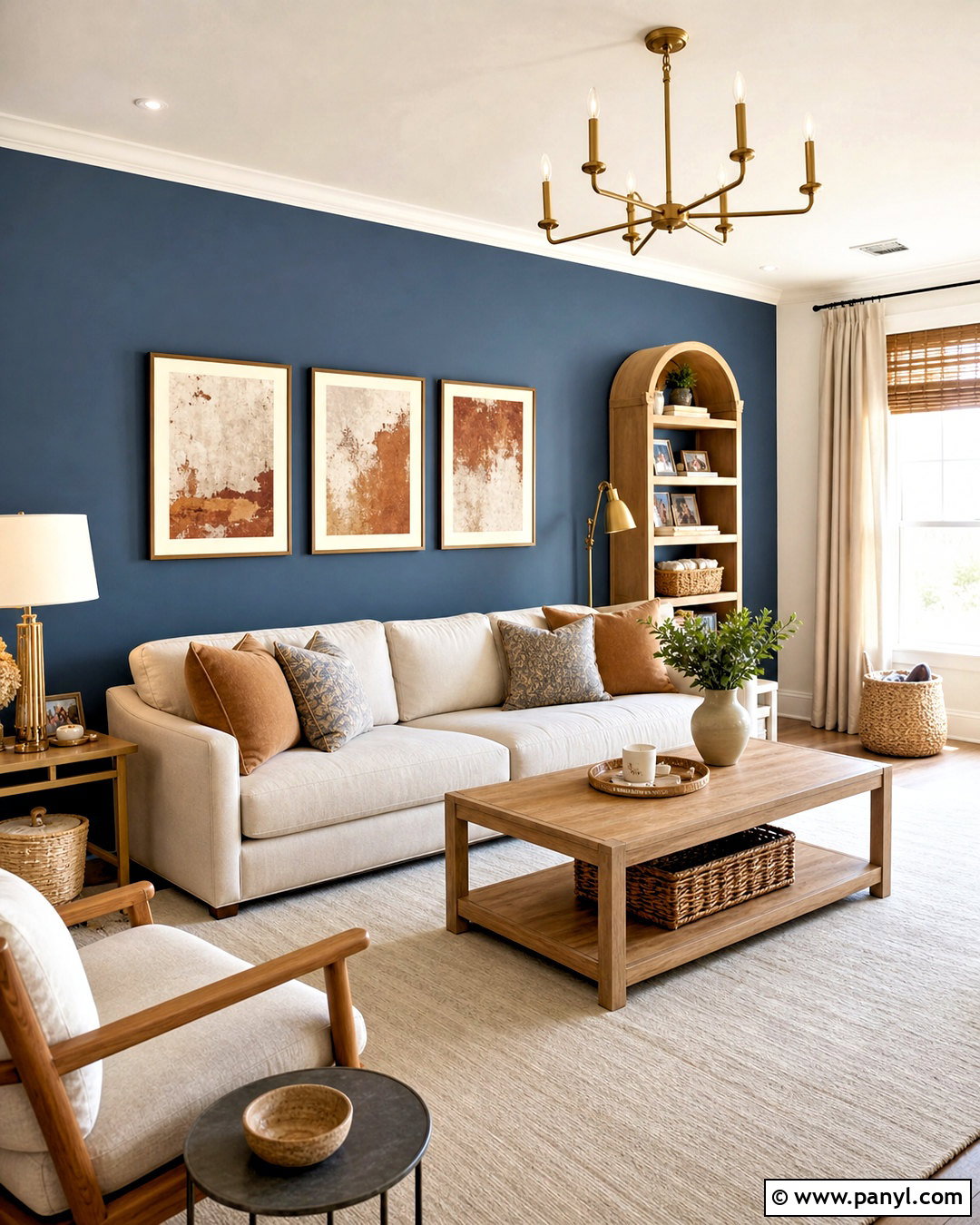 Dusty Blue Living Room Accent Wall - 20 living room accent wall color ideas
