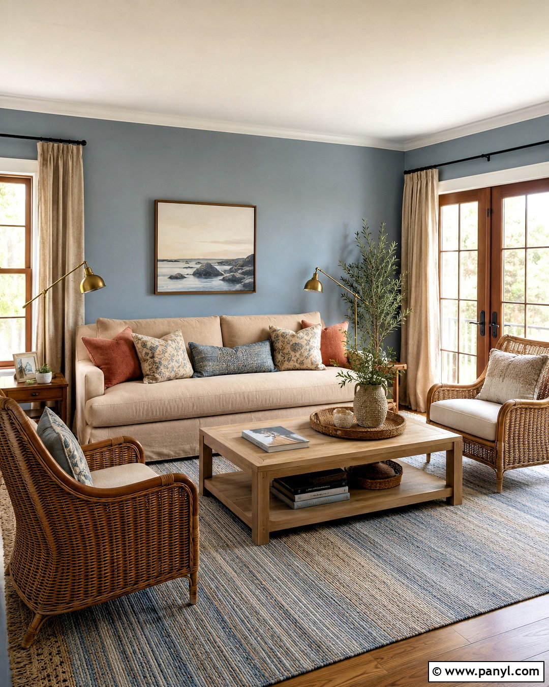 Dusty Blue Living Room Paint - 20 popular paint colors for living room ideas