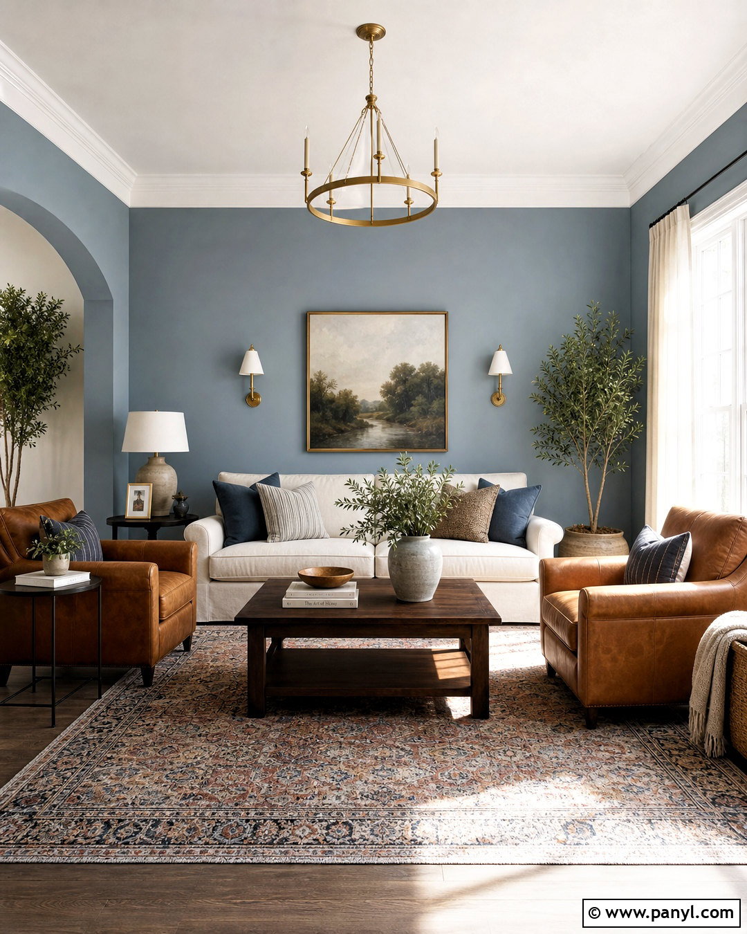 Dusty Blue Living Room Paint - 20 wall paints for living room colour ideas