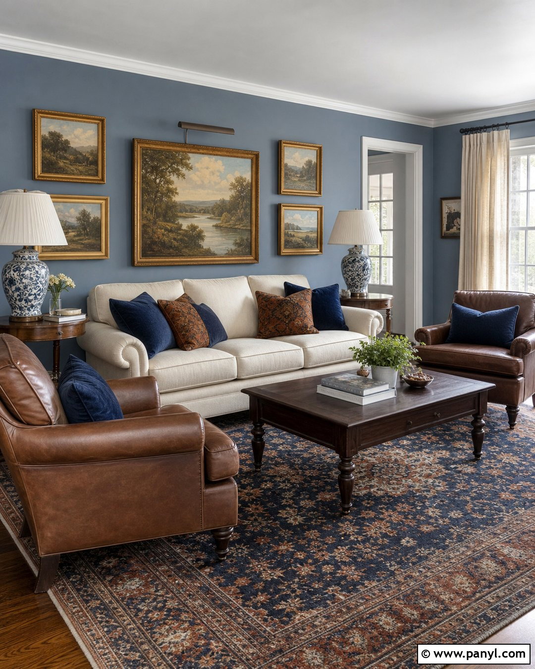 Dusty Blue Living Room Wall Color - 30 Interior Wall Colors Living Room Ideas