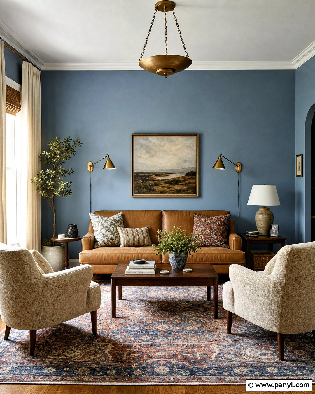 Dusty Blue Living Room Walls - 20 living room wall paint color ideas