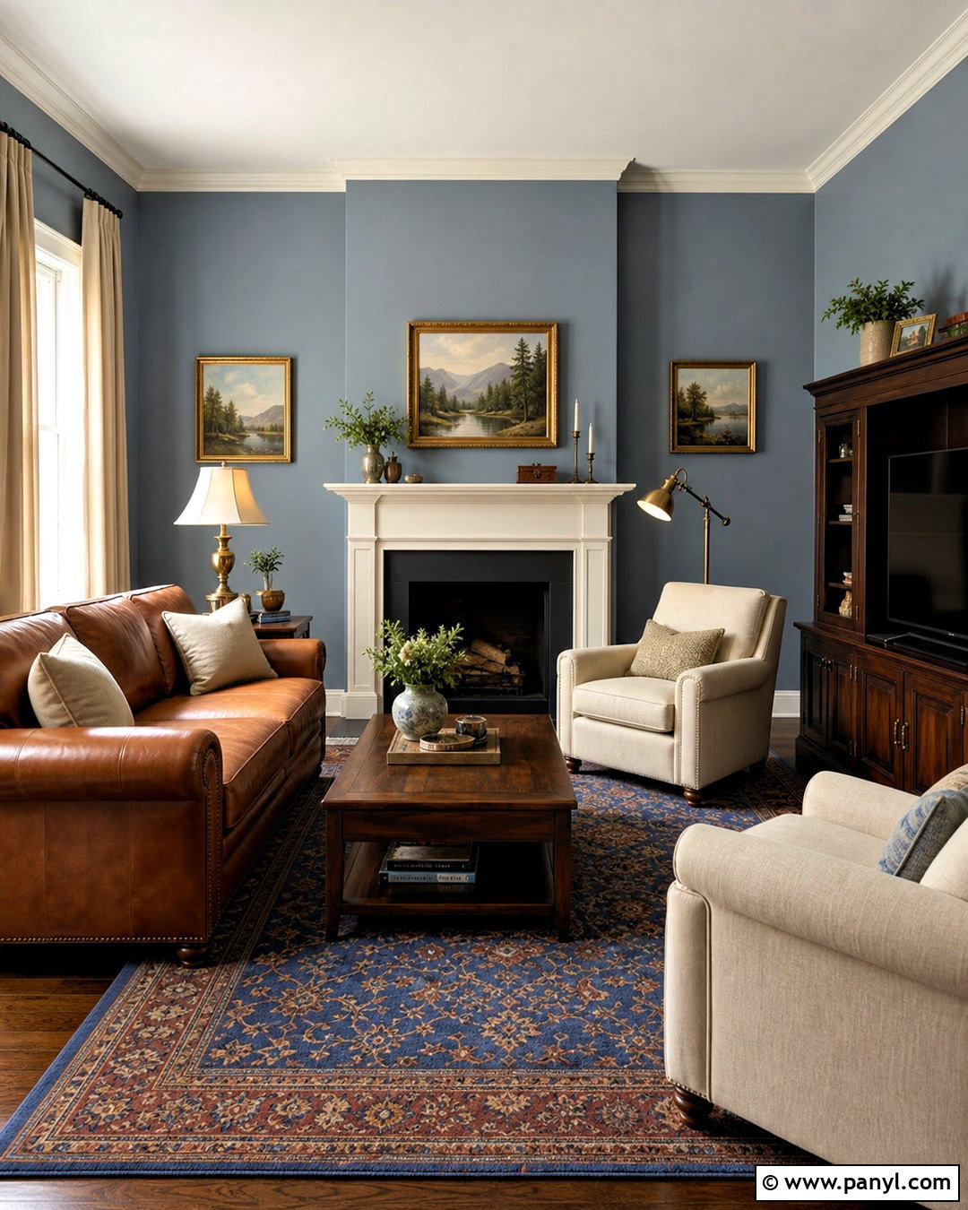 Dusty Blue Living Room Walls - 20 living room walls paint colors