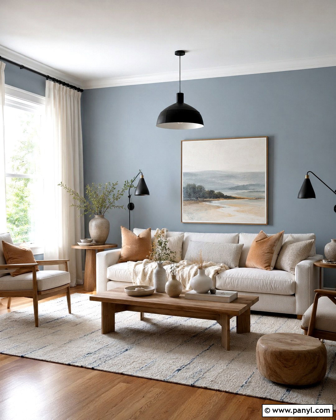 Dusty Blue Living Room Walls - 20 Living Room Wall Color Ideas Modern Ideas