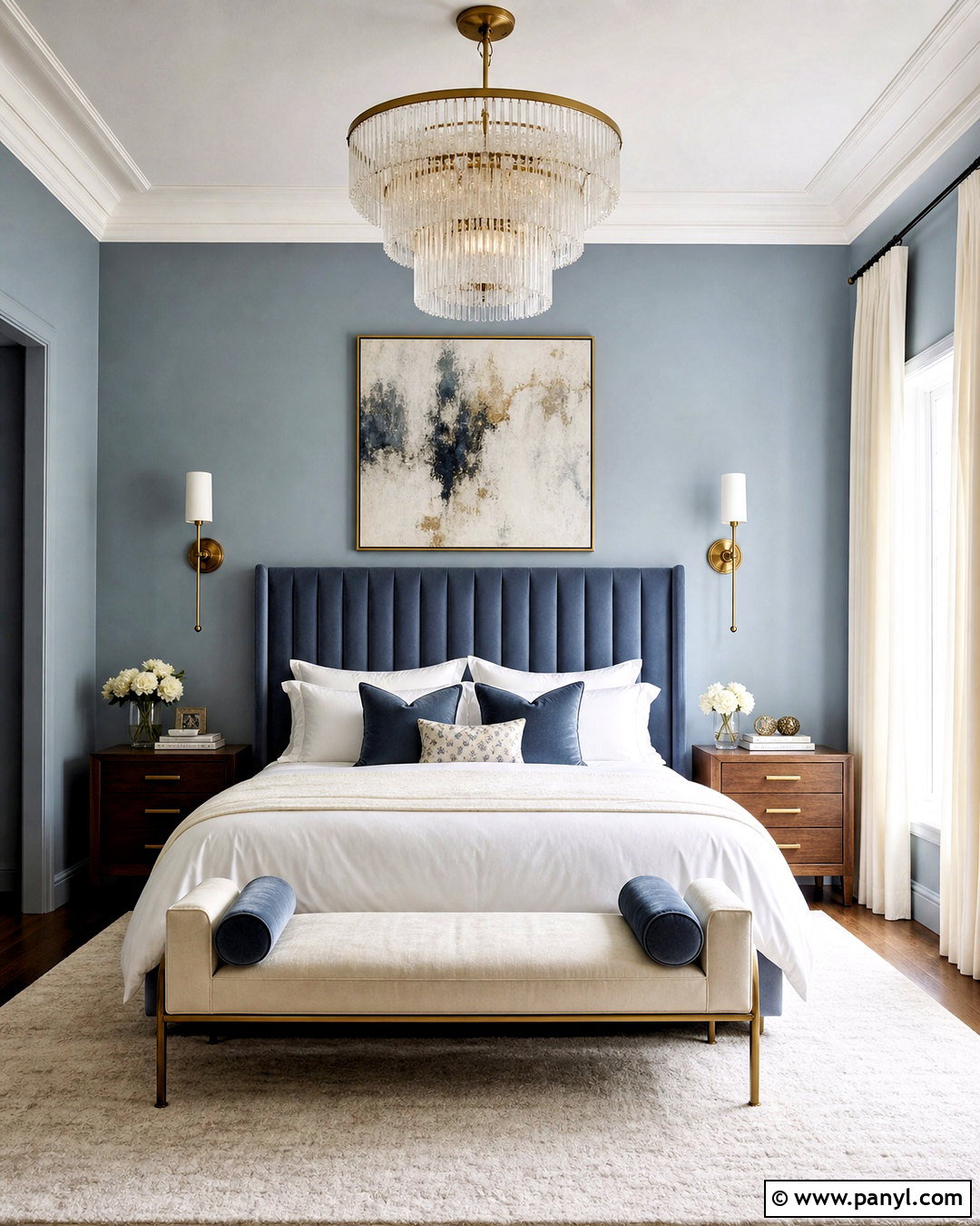 Dusty Blue Luxury Bedroom - 20 dusty blue bedroom ideas