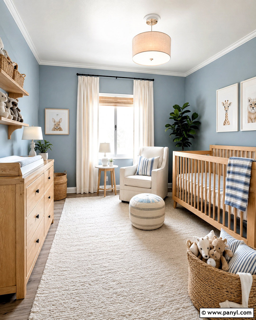 Dusty Blue Nursery - 20 dusty blue paint color ideas