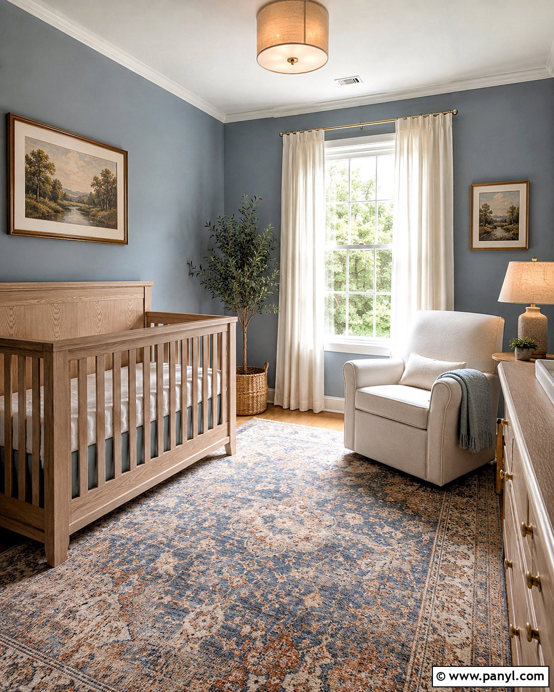 Dusty Blue Nursery - 20 nursery room colors